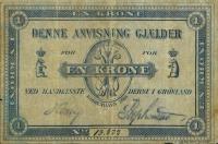 pA40a from Greenland: 1 Krone from 1883