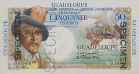 p34s from Guadeloupe: 50 Francs from 1947