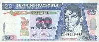 p102 from Guatemala: 20 Quetzales from 1999