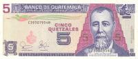 p106a from Guatemala: 5 Quetzales from 2003