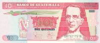 p107 from Guatemala: 10 Quetzales from 2003