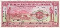 p17a from Guatemala: 10 Quetzales from 1935