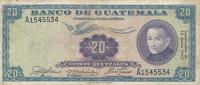 p48c from Guatemala: 20 Quetzales from 1962