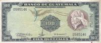 p57d from Guatemala: 100 Quetzales from 1969