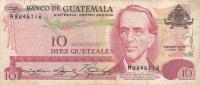 p61b from Guatemala: 10 Quetzales from 1974
