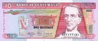 p75a from Guatemala: 10 Quetzales from 1989