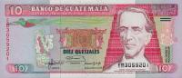 p75c from Guatemala: 10 Quetzales from 1992
