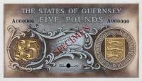 p46ct from Guernsey: 5 Pounds from 1969
