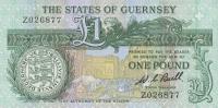 p48r from Guernsey: 1 Pound from 1980