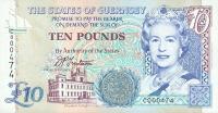 p57a from Guernsey: 10 Pounds from 1995