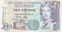 p57b from Guernsey: 10 Pounds from 1995