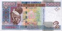 p38 from Guinea: 5000 Francs from 1998