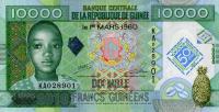 Gallery image for Guinea p45: 10000 Francs from 2010
