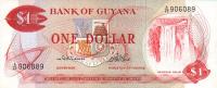 p21a from Guyana: 1 Dollar from 1966