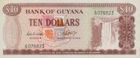 p23b from Guyana: 10 Dollars from 1966
