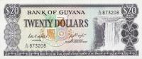 p24c from Guyana: 20 Dollars from 1966