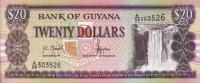 Gallery image for Guyana p30a: 20 Dollars from 1996