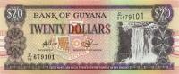 p30e from Guyana: 20 Dollars from 1996