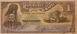 p101a from Haiti: 1 Gourde from 1892