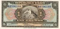 p160a from Haiti: 1 Gourde from 1919