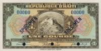 p160s from Haiti: 1 Gourde from 1919