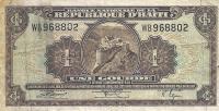 p174 from Haiti: 1 Gourde from 1919