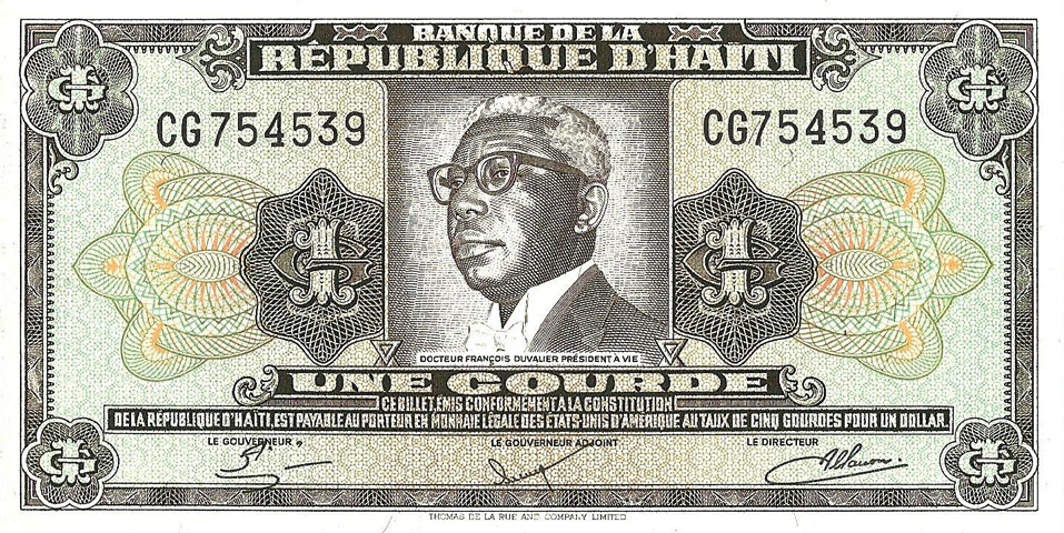 Front of Haiti p239a: 1 Gourde from 1984