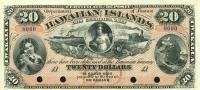 p2b from Hawaii: 20 Dollars from 1879