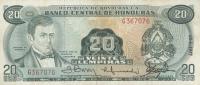 p60i from Honduras: 20 Lempiras from 1977