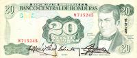 Gallery image for Honduras p65b: 20 Lempiras from 1981