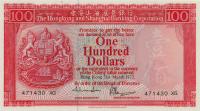 p187a from Hong Kong: 100 Dollars from 1977