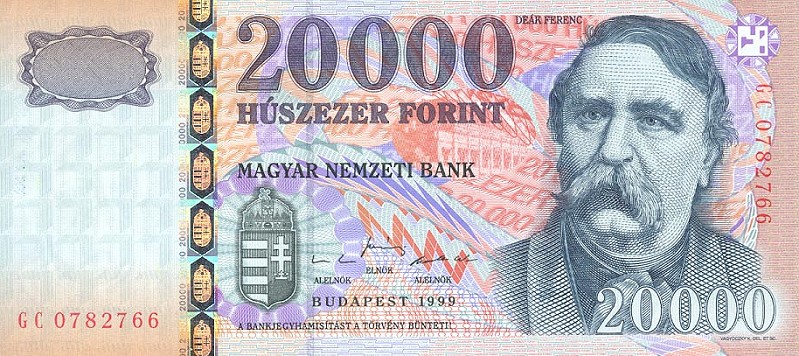 Front of Hungary p184a: 20000 Forint from 1999