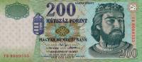 p187b from Hungary: 200 Forint from 2002