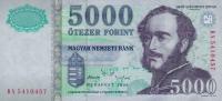Gallery image for Hungary p191b: 5000 Forint