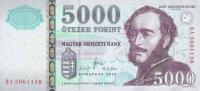 Gallery image for Hungary p199b: 5000 Forint from 2010