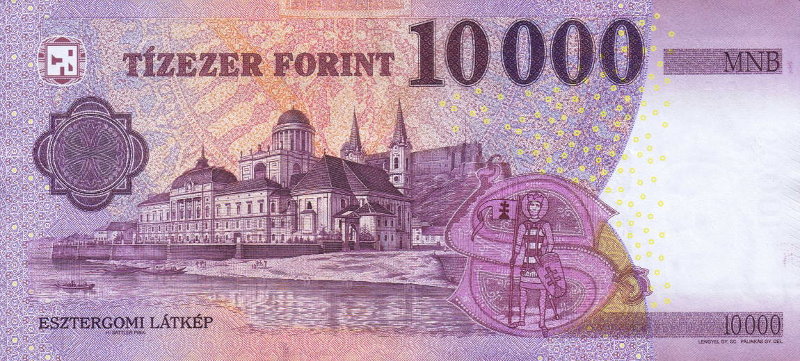 Back of Hungary p206c: 10000 Forint from 2019