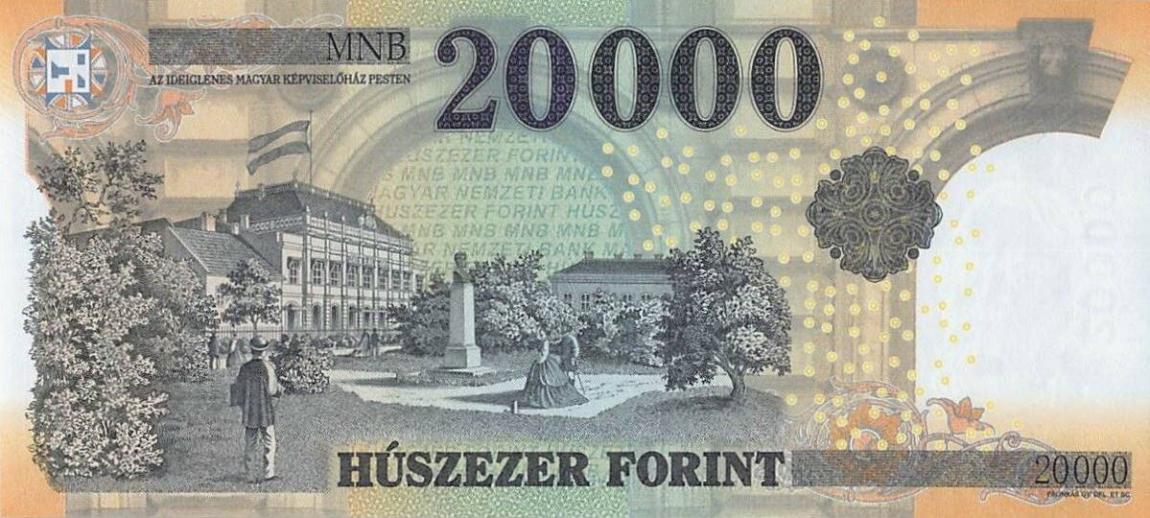 Back of Hungary p207b: 20000 Forint from 2016