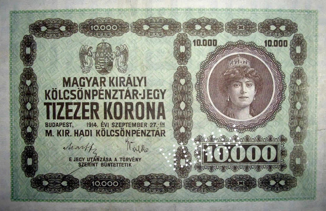 Front of Hungary p3: 10000 Korona from 1914