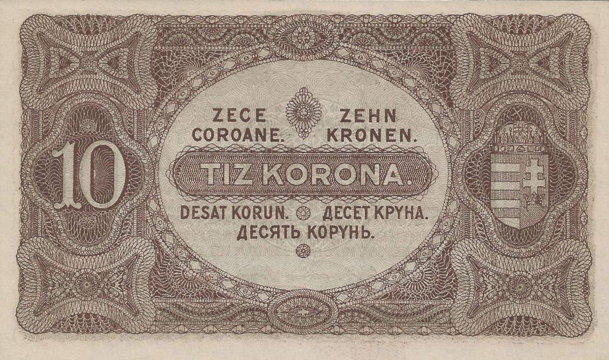 Back of Hungary p60: 10 Korona from 1920