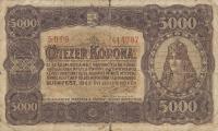 p76a from Hungary: 5000 Korona from 1923