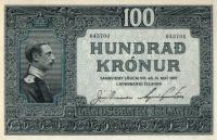p26 from Iceland: 100 Kronur from 1927