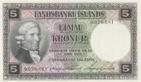 p32b from Iceland: 5 Kronur from 1928