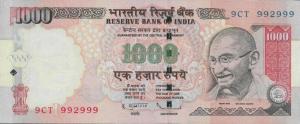 Gallery image for India p100q: 1000 Rupees