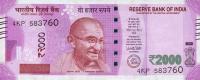 Gallery image for India p116d: 2000 Rupees