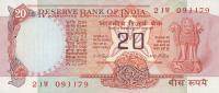 p82d from India: 20 Rupees from 1975