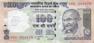 Gallery image for India p98v: 100 Rupees