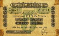 pA2k from India: 5 Rupees from 1884