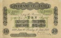 pA7g from India: 10 Rupees from 1899