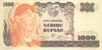 p110a from Indonesia: 1000 Rupiah from 1968