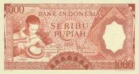 p61 from Indonesia: 1000 Rupiah from 1958
